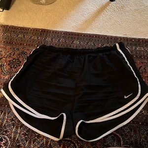 Black and white Nike shorts